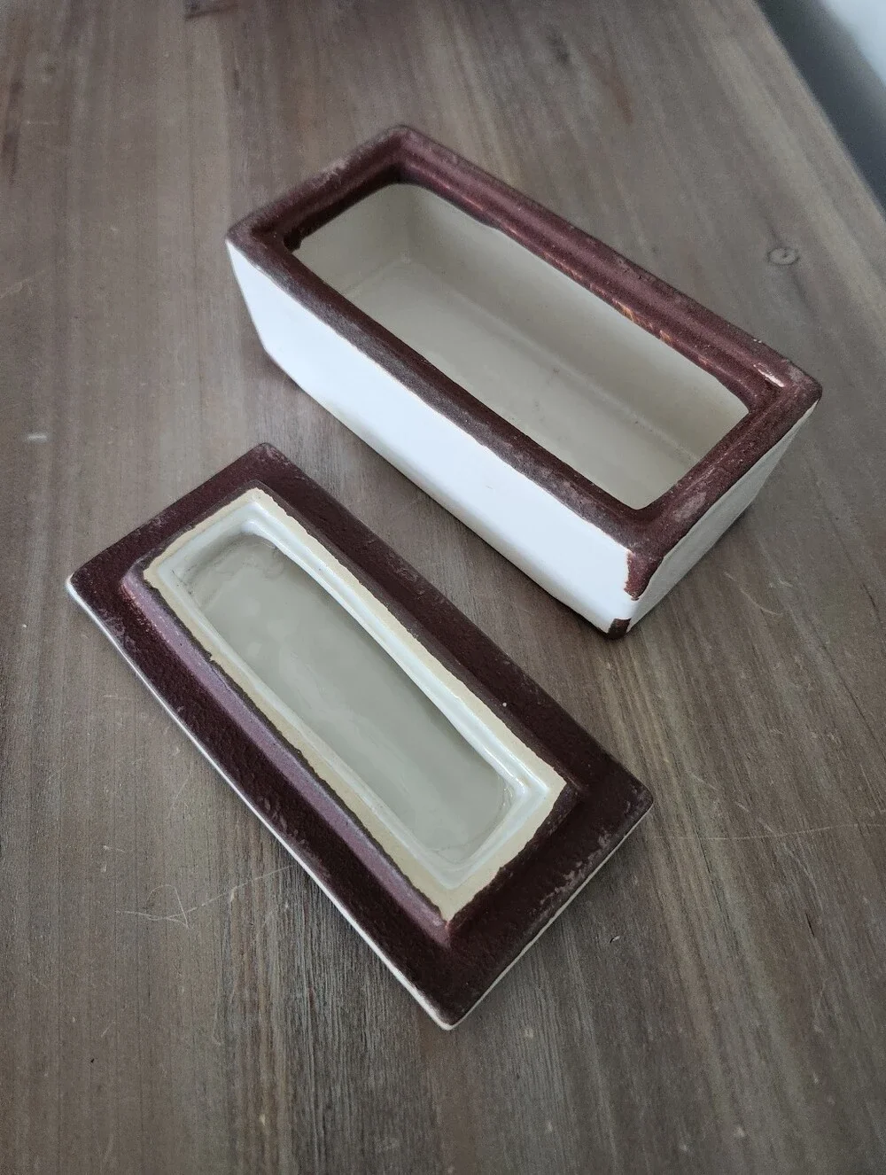 🏺 Pier 1 Rustic Key Ceramic Trinket Box with Lid | Farmhouse Decor Farmhouse